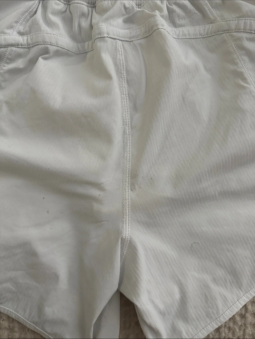 lululemon athletica track that White Women's Running Shorts HR 4” inseam